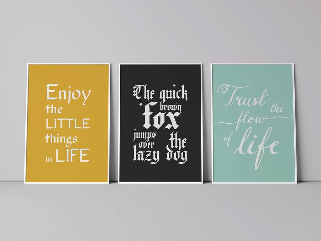 typography posters calligraphy
