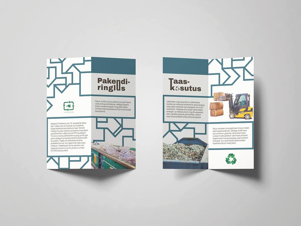 recycling brochure design