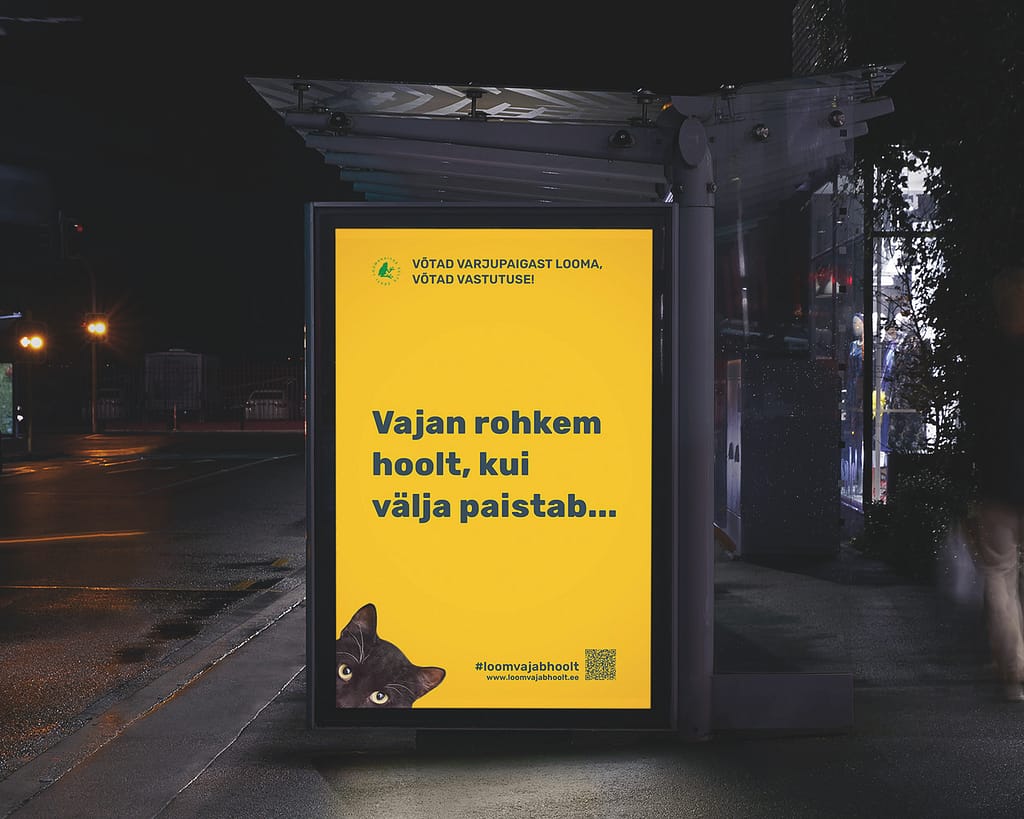 Bus Shelter Poster Advertisement for social campaign